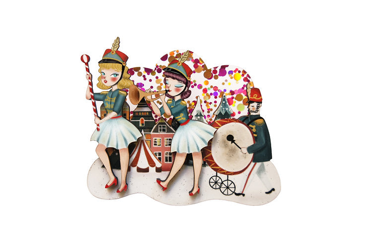Musical Parade Brooch by Laliblue