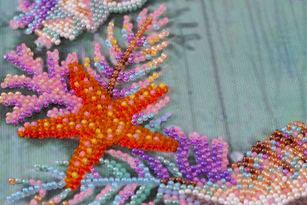 Bead Embroidery Kit - Wreath of shells