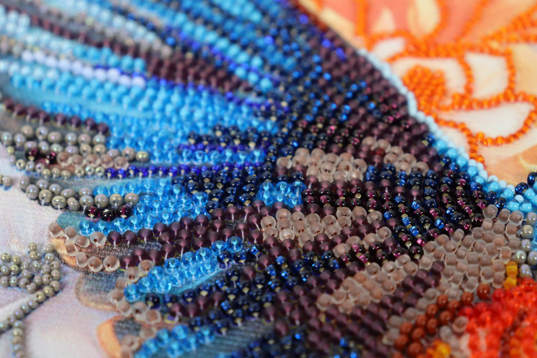 Bead Embroidery Kit A colorful flap of a wing AB-901