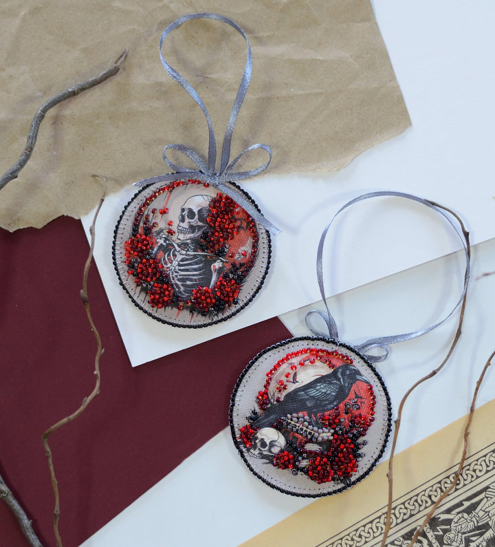 Mini Bead Embroidery Kit Decoration - Eerie beauty ABT-038