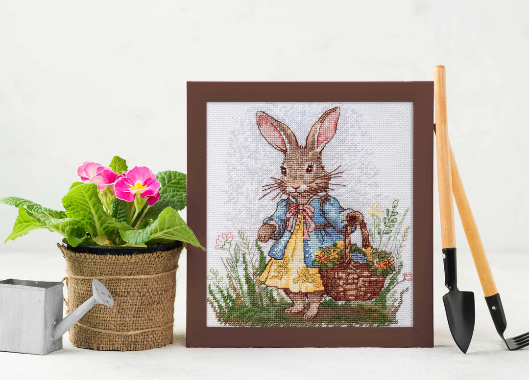Cross-stitch kit Spring Bunny AH-200