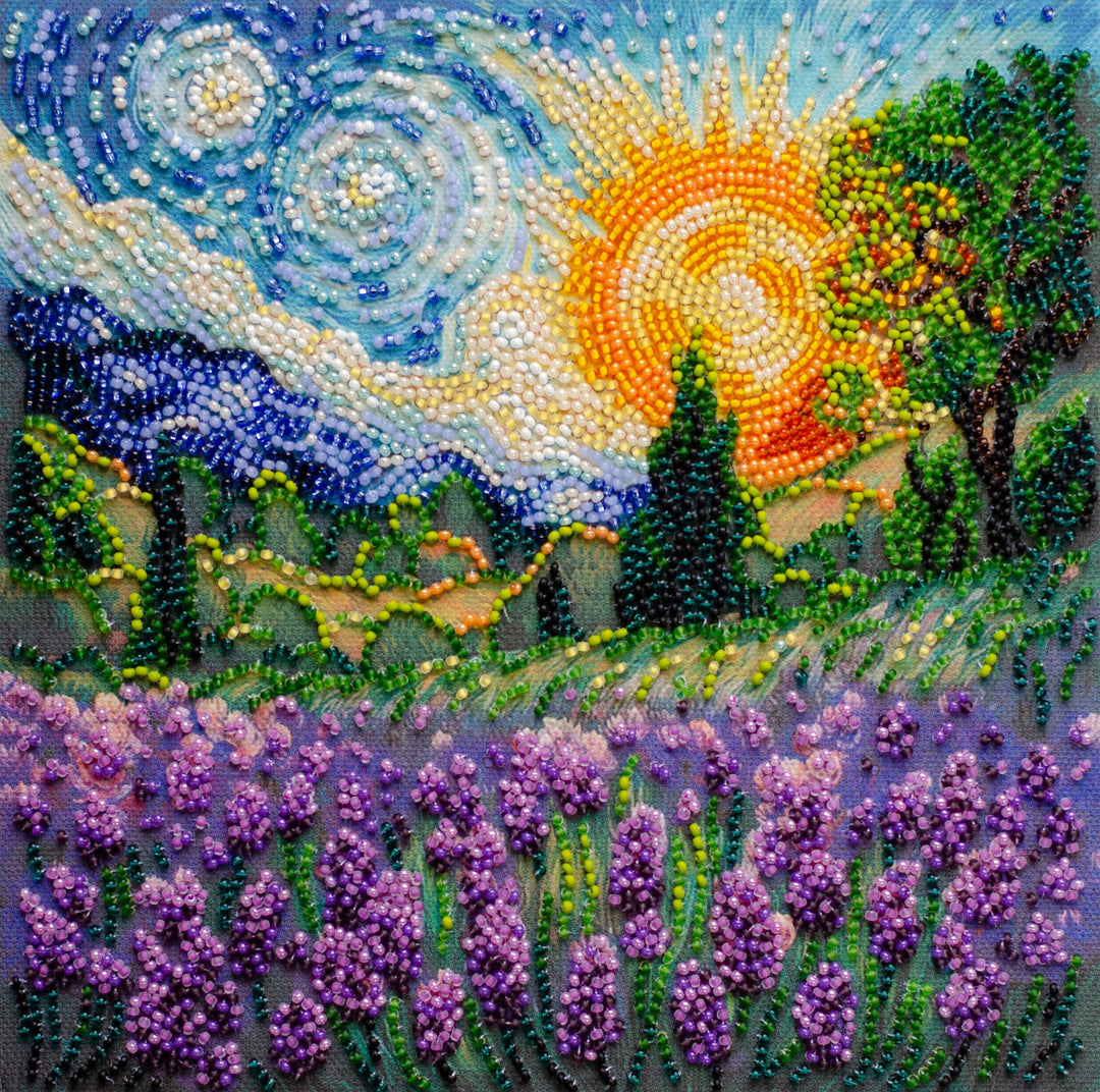 Mid-sized Bead Embroidery kit - Summer memories