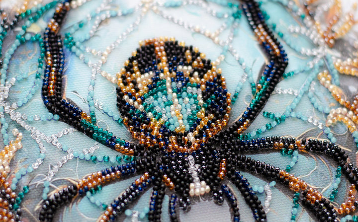 Mid-sized Bead Embroidery kit - Crystal Web