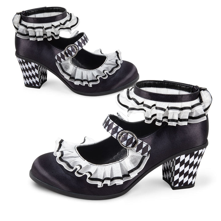 Chocolaticas® Mid Heels Arlequin Women's Mary Jane Pump