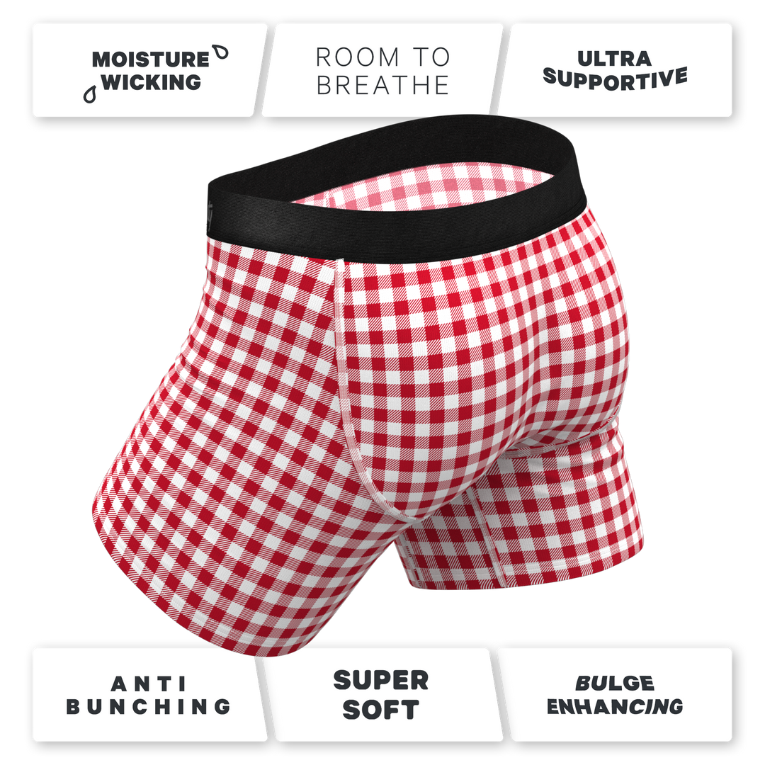 The Hot Diggity | Corn Dog Ball Hammock® Pouch Underwear With Fly