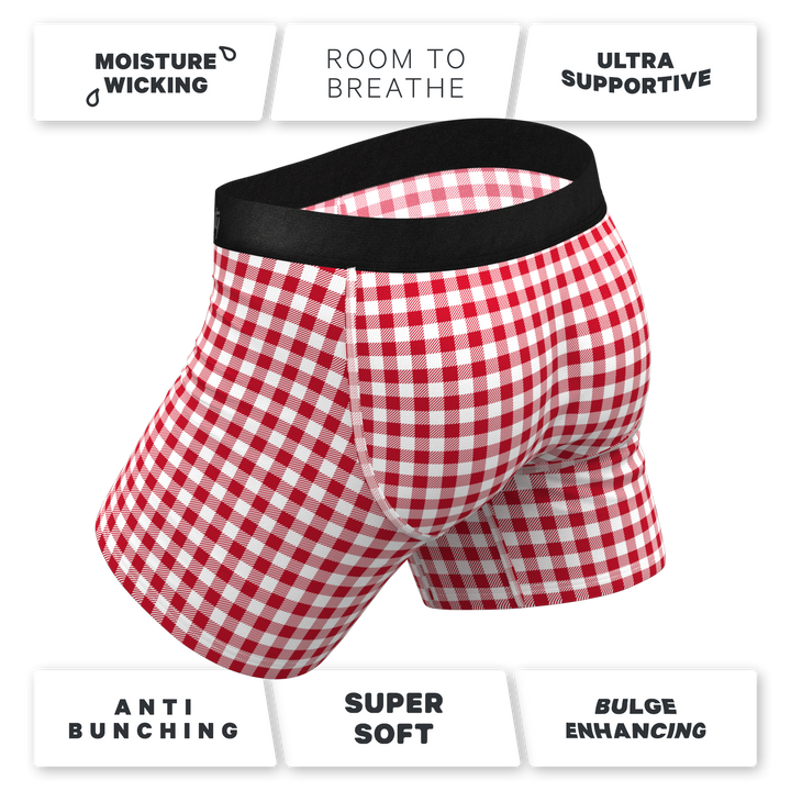 The Hot Diggity | Corn Dog Ball Hammock® Pouch Underwear With Fly