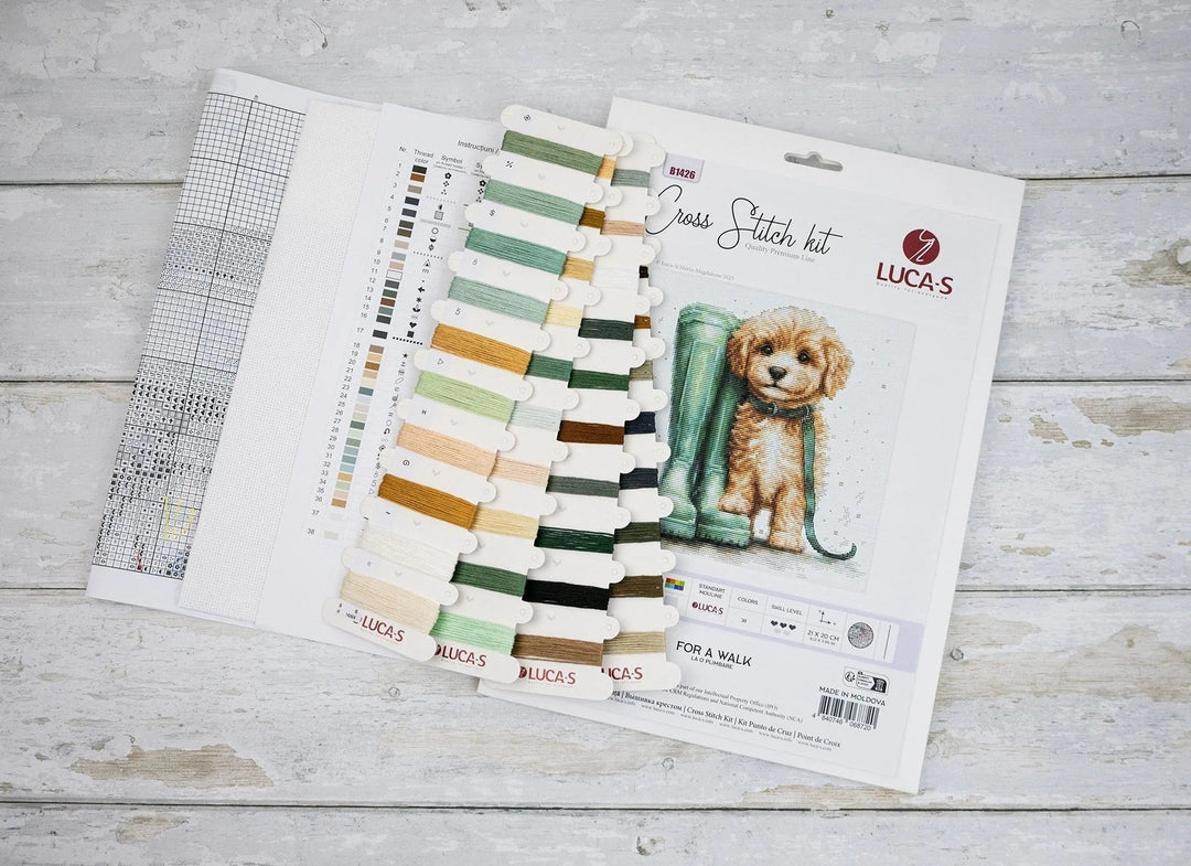 For a Walk B1426L Counted Cross-Stitch Kit