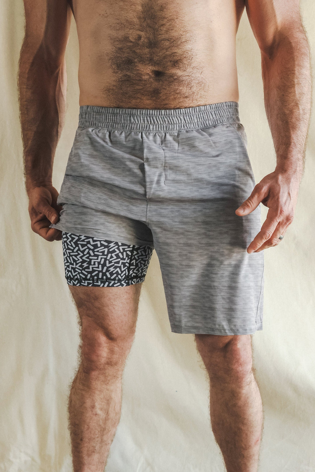 The Junk Trunks | Grey Ball Hammock® 9 Inch Athletic Shorts