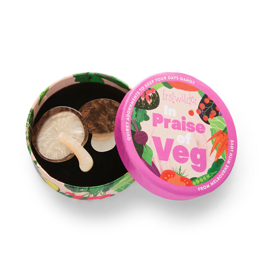 Mighty Mushie Brooch by Erstwilder