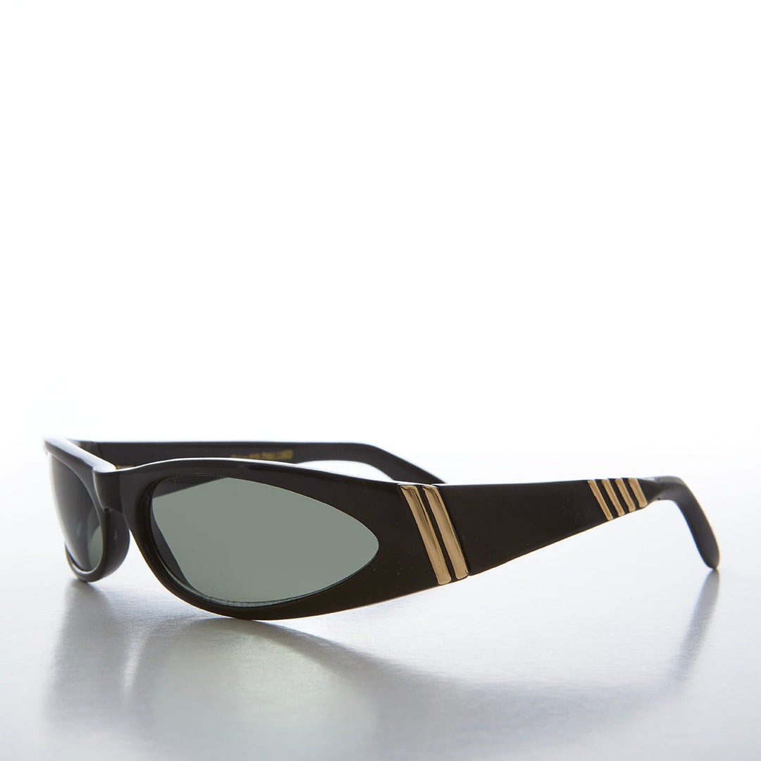 Mod Wrap Around Vintage Sunglasses - Brower