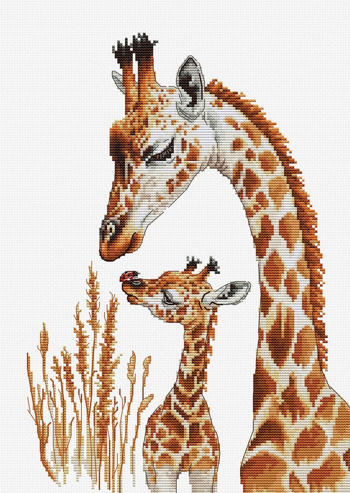 Meeting With a Ladybug BU5072L Counted Cross-Stitch Kit