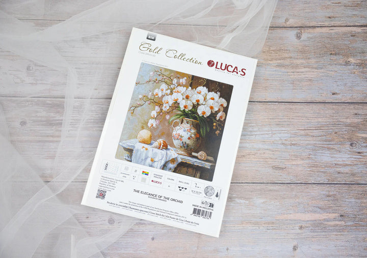 The Elegance of the Orchid B714L Counted Cross-Stitch Kit