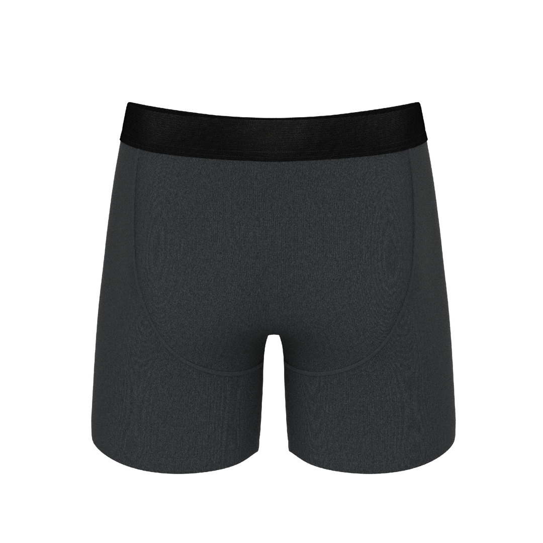The Basalt | Heather Charcoal Ball Hammock® Pouch Underwear With Fly