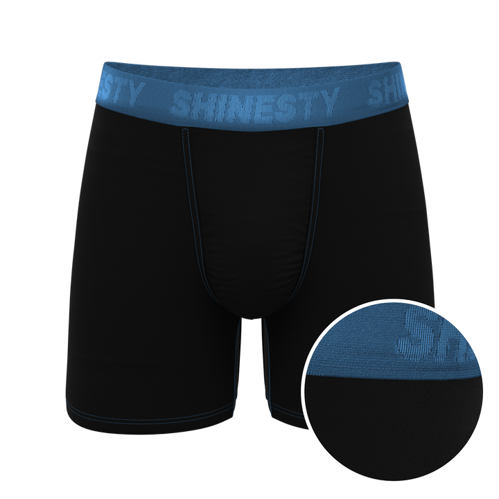 The Black Hole | Black and Blue Ball Hammock® Pouch Underwear