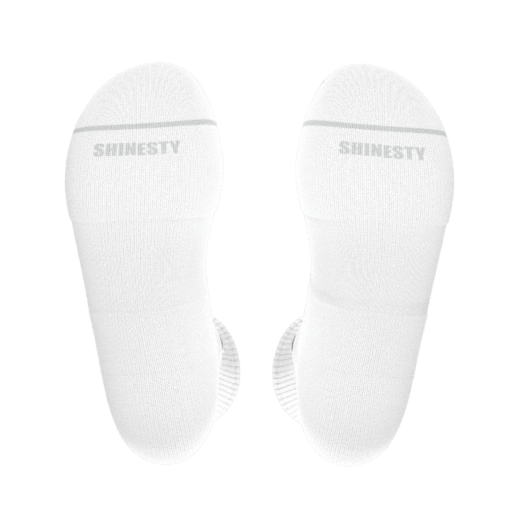 The Blizzard | Plain White Heel Hammock™ Crew Socks