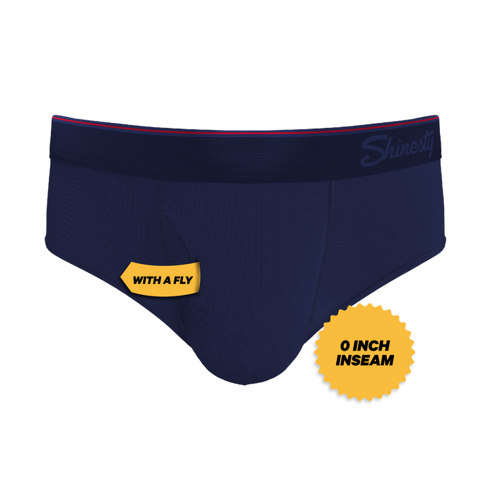 The Blueberry Pie | Red Tip Navy Ball Hammock® Pouch Underwear Briefs