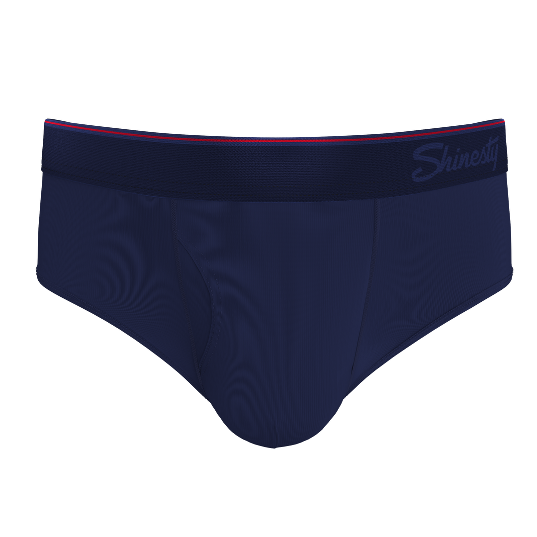 The Blueberry Pie | Red Tip Navy Ball Hammock® Pouch Underwear Briefs