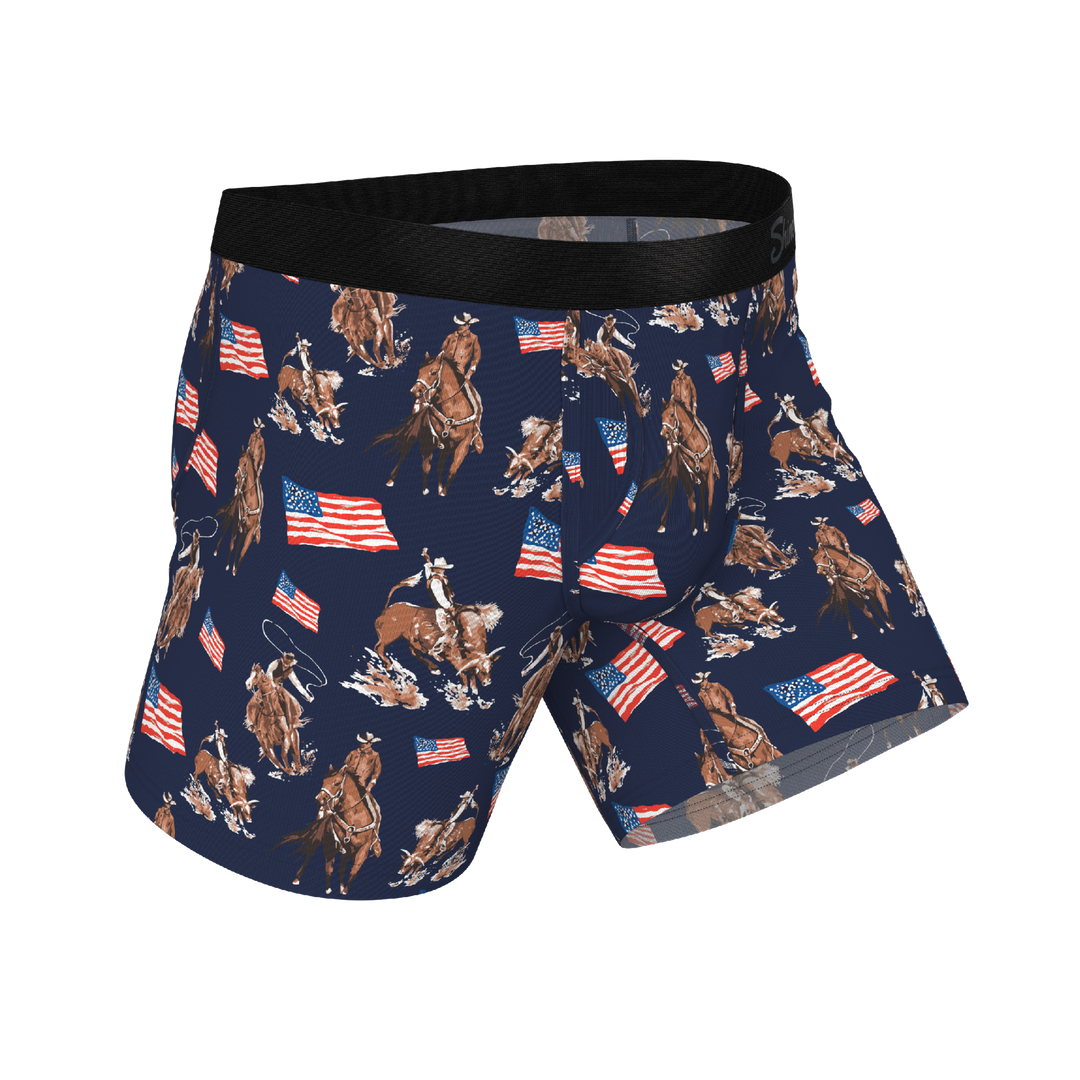 The Bootstraps & Chaps | Americana Cowboy Ball Hammock® Pouch Underwear With Fly