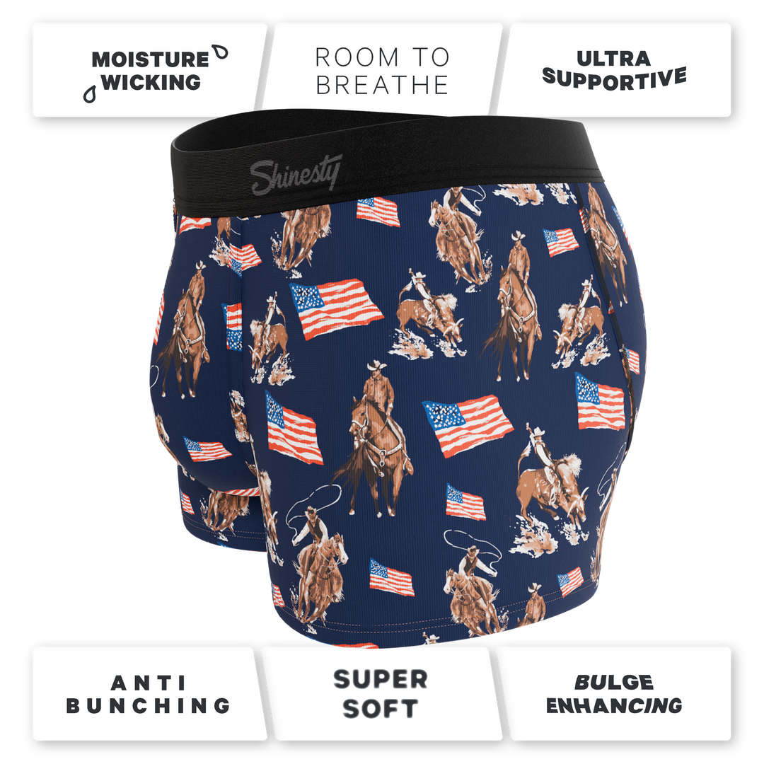The Bootstraps & Chaps | Americana Cowboy Ball Hammock® Pouch Trunks Underwear