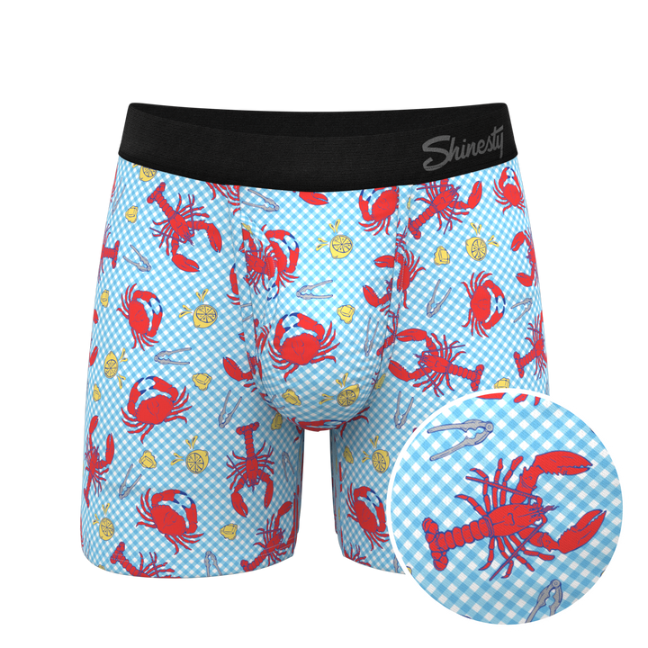 The Cajun Cookout | Summer Crabs Ball Hammock® Pouch Underwear With Fly