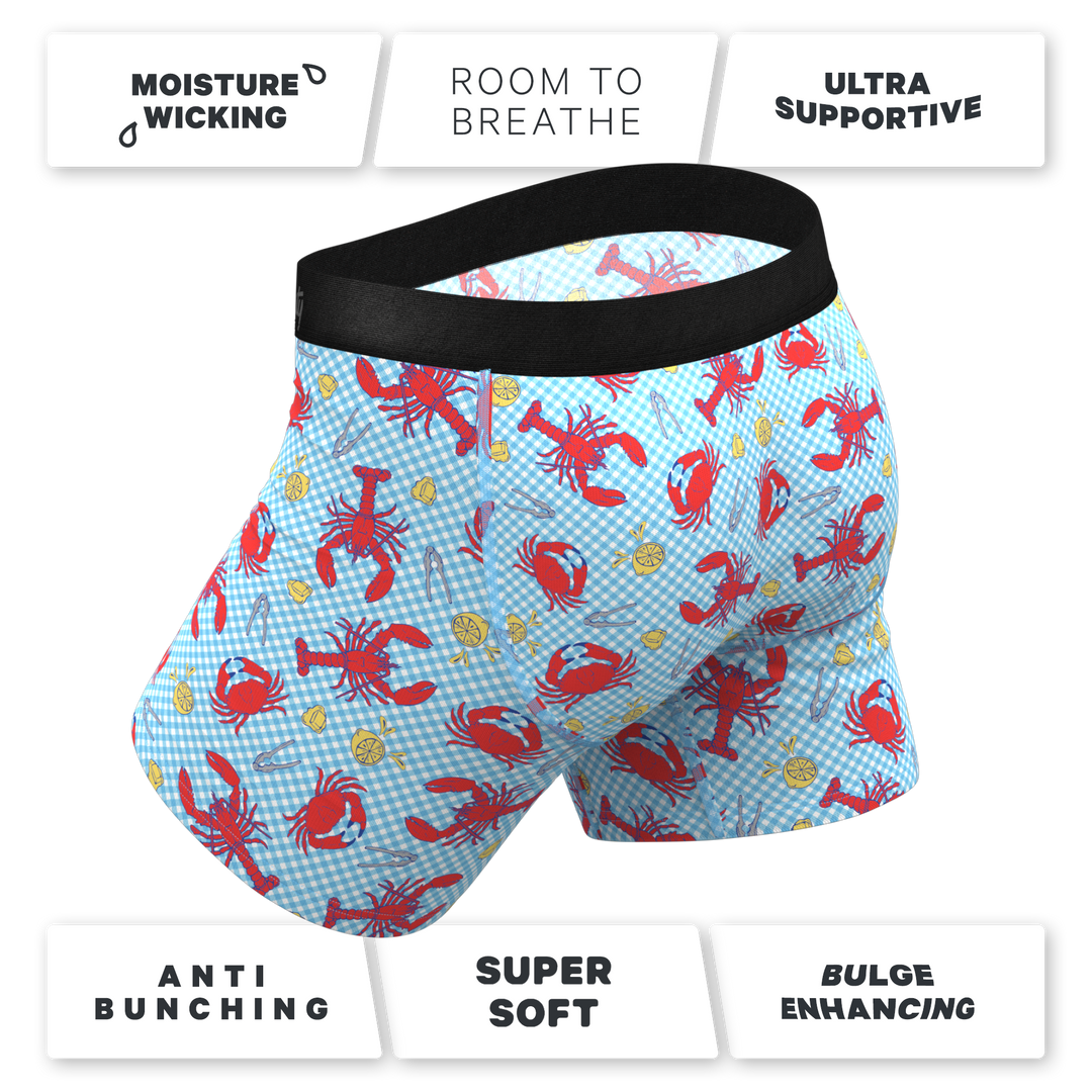The Cajun Cookout | Summer Crabs Ball Hammock® Pouch Underwear With Fly