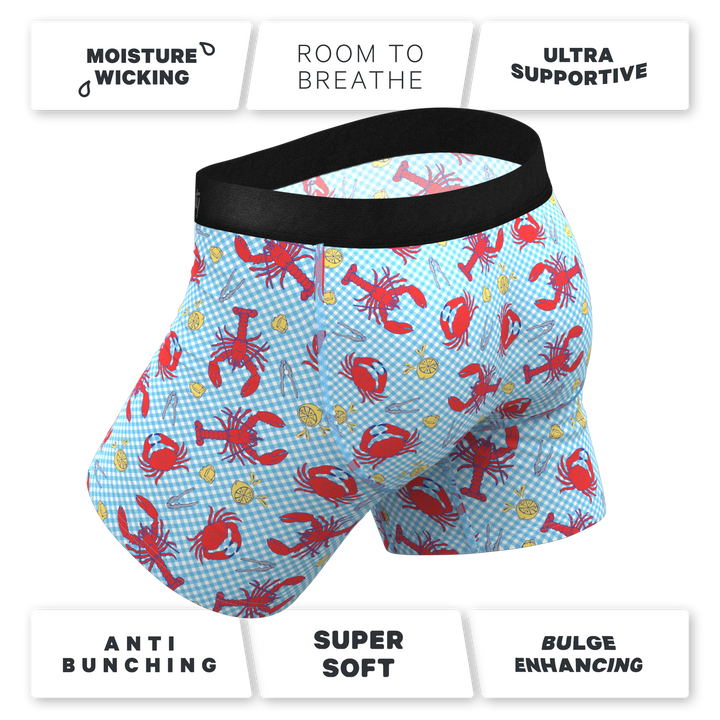 The Cajun Cookout | Summer Crabs Ball Hammock® Pouch Underwear With Fly