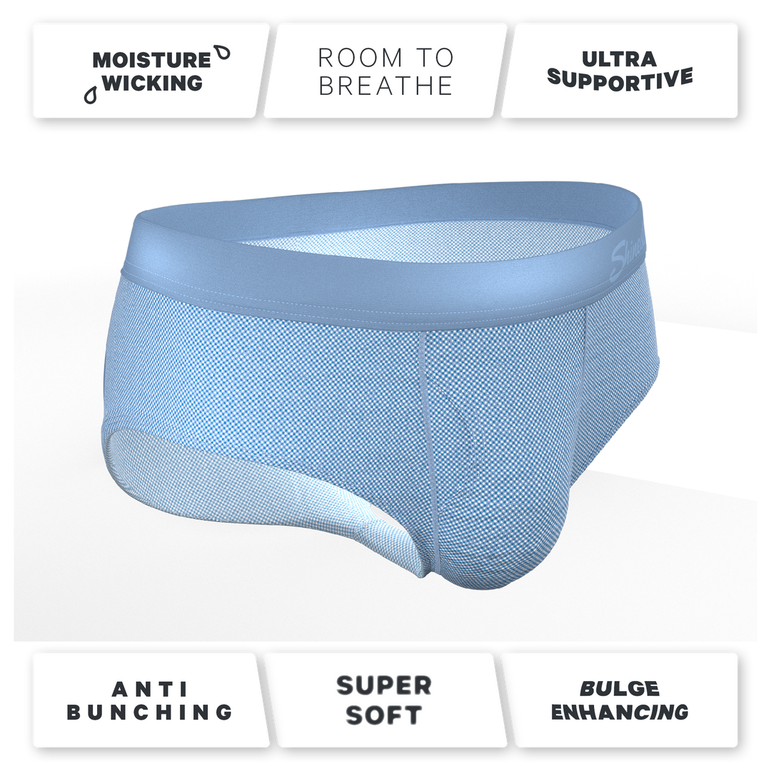 The Chambray All Day | Blue Chambray Ball Hammock® Pouch Underwear Briefs