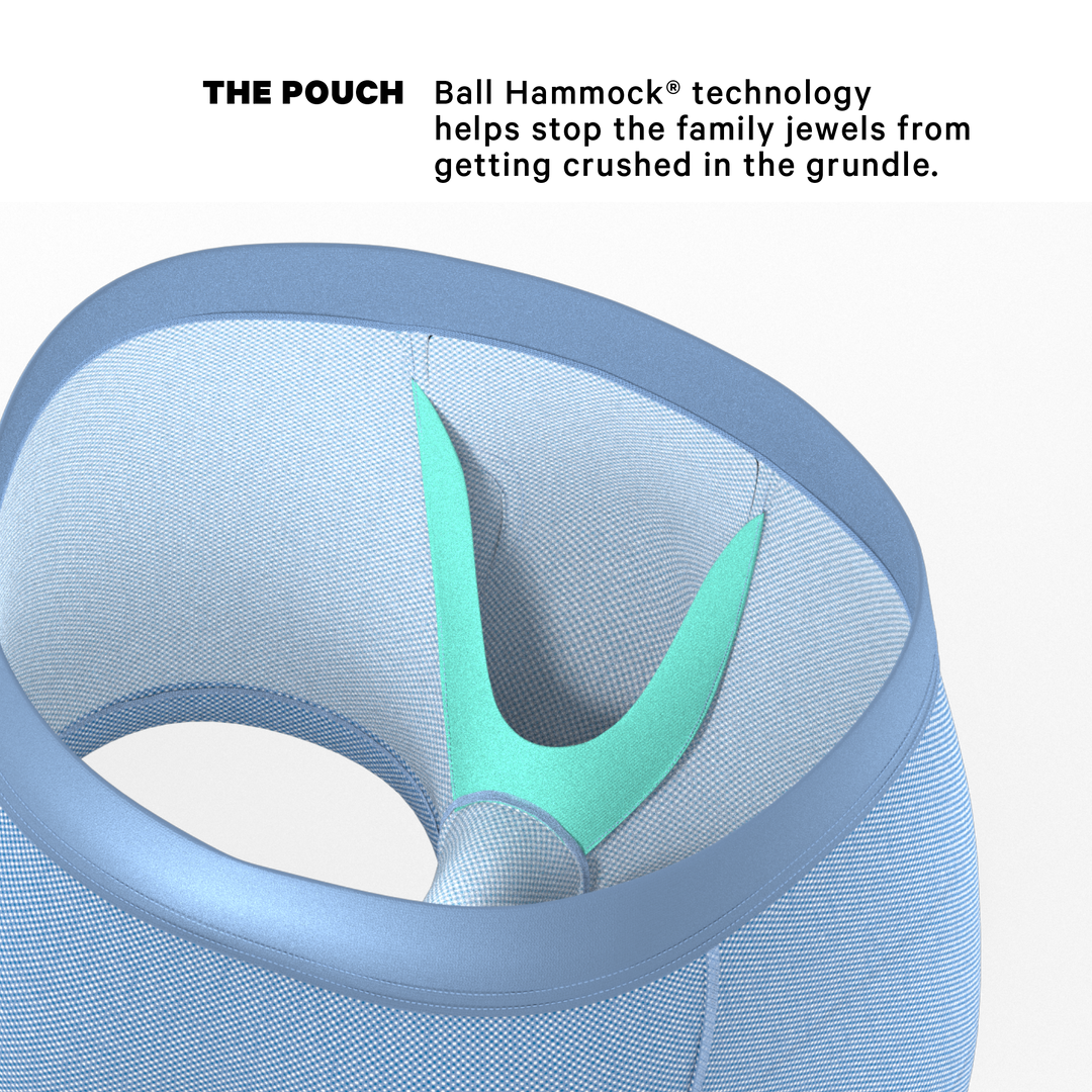 The Chambray All Day | Blue Chambray Ball Hammock® Pouch Trunks Underwear