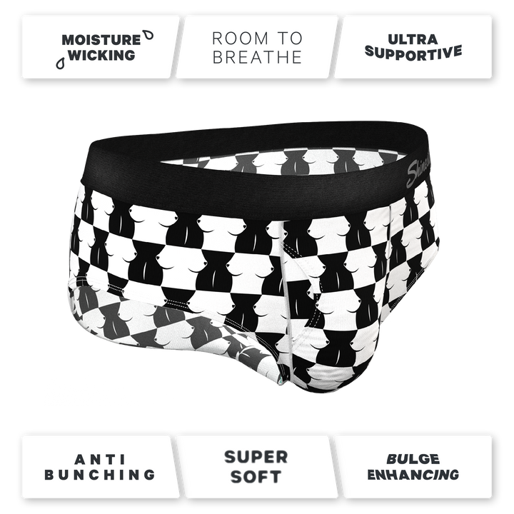 The Chest Mate | Checkered Ball Hammock® Pouch Underwear Briefs