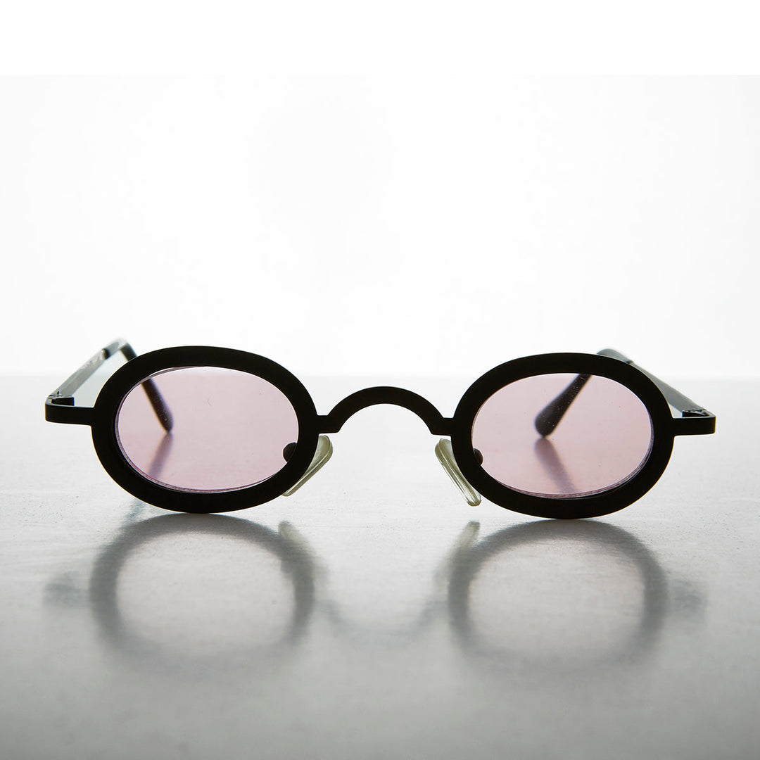 Micro Vintage Sunglasses with Tinted Lenses - Desert