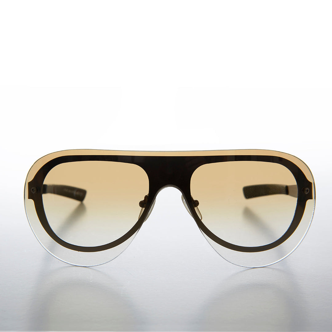 Rimless Aviator with Color Lenses- Devo