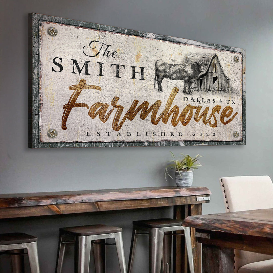 Rustic Farmhouse Sign X