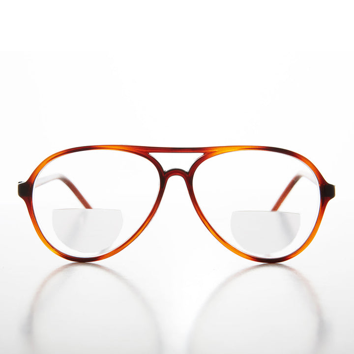 Simple Bifocal Aviator Reading Glasses - Duece