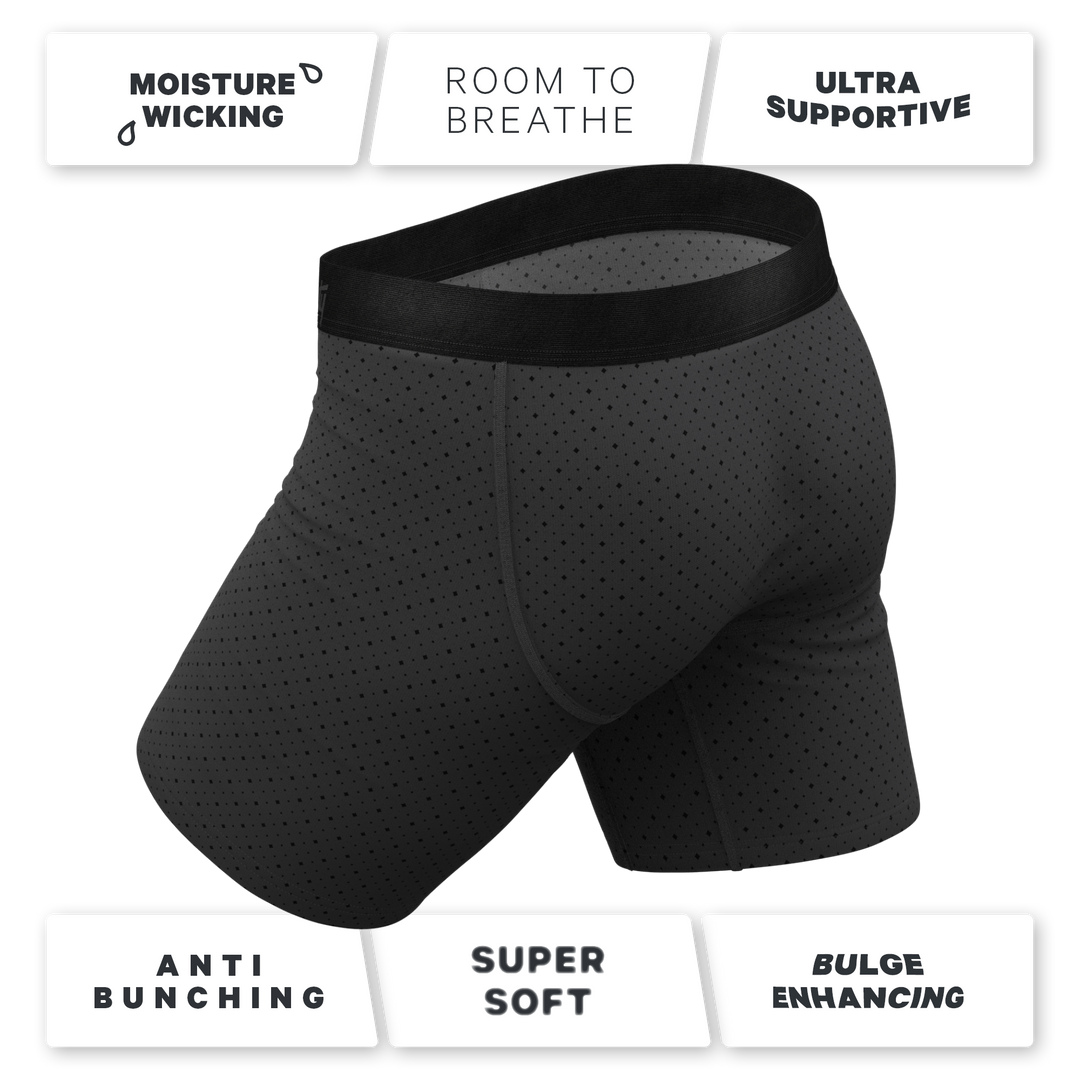The Diamond Dog | Micro Diamonds Long Leg Ball Hammock® Pouch Underwear With Fly