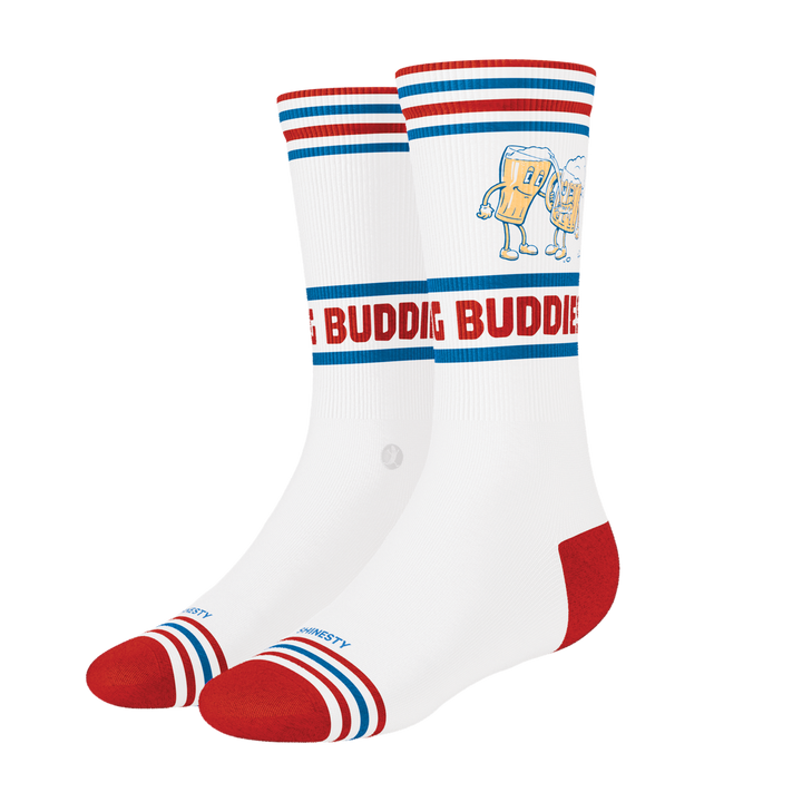 The Drinking Buddies | Beer Heel Hammock™ Crew Socks