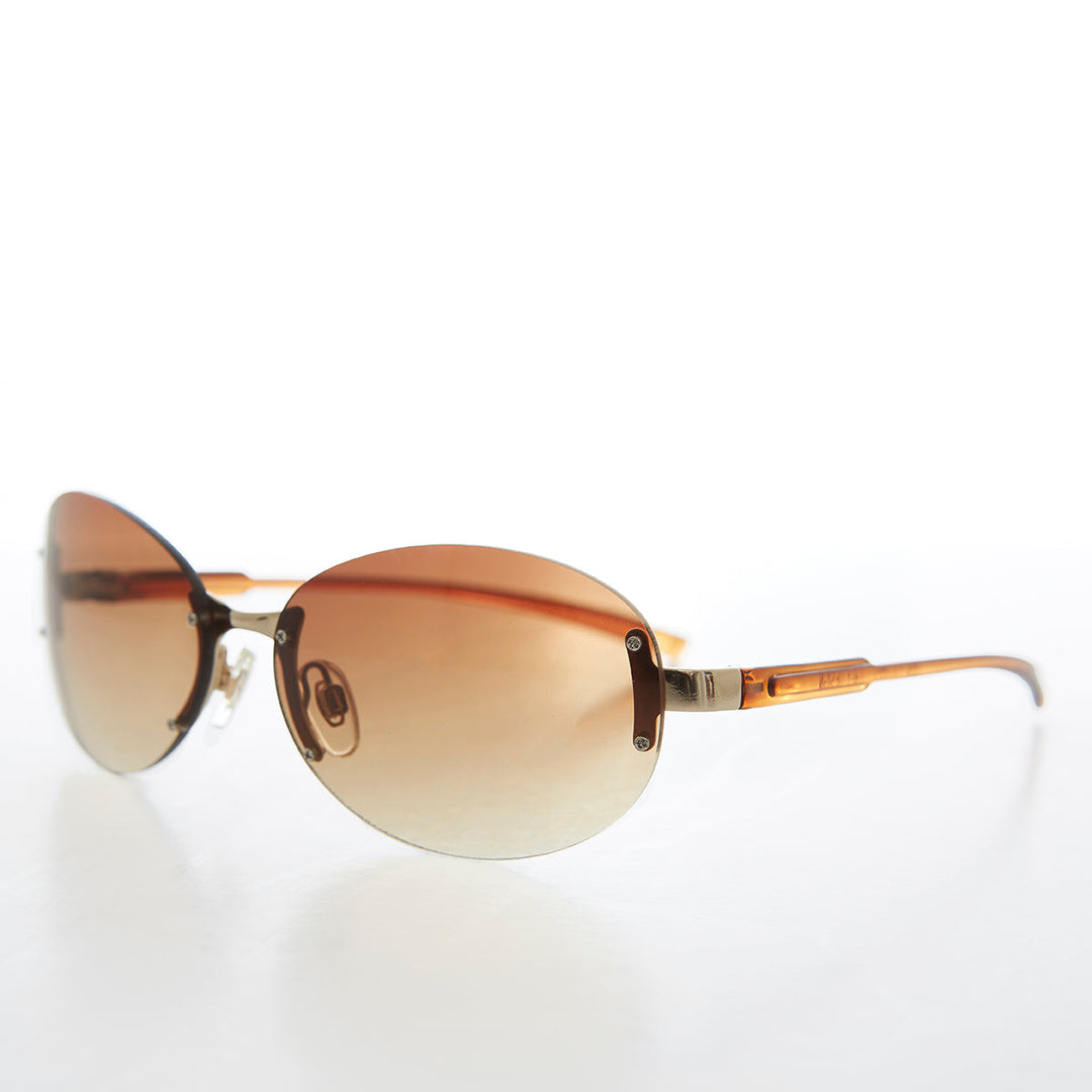 Large Oval Vintage Sunglasses - Eugena