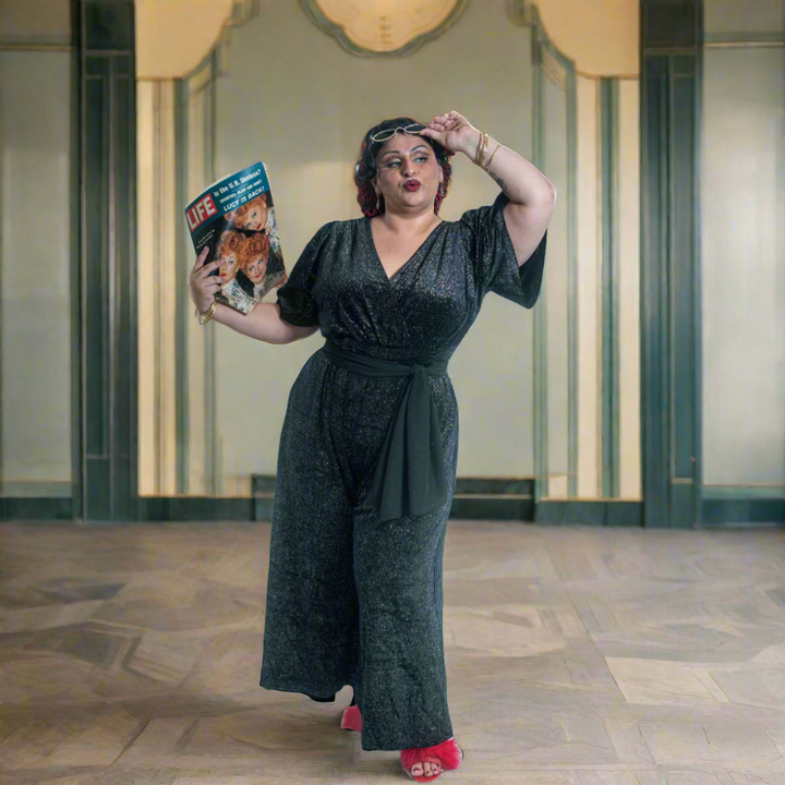 Charlie Jumpsuit in Midnight Dazzle