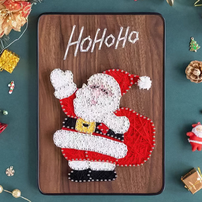 String Art DIY Kit - Santa Claus. Wizardi Craft Kit F07-M12-6-DHACE13248