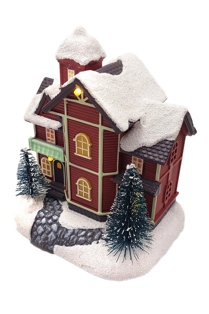 Christmas Village House with LED Lights F07M4-38-W221A