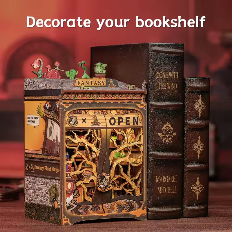 Fantasy Dollhouse Book Nook Kit - Miniature Wizardi Roombox Kit
