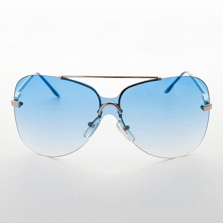 Rimless Butterfly Boho Vintage Sunglass - Farrah