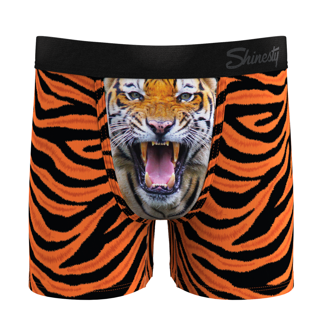 The Feral Feline | Tiger Print Boy's Boxer Briefs