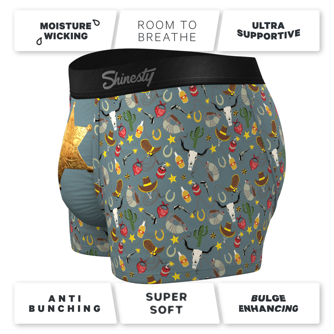 The Giddy Up | Sheriff Badge Ball Hammock® Pouch Trunk Underwear