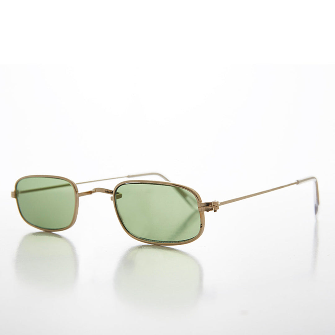 Rectangle Tinted Lens Hippy Vintage Sunglass - Hulu