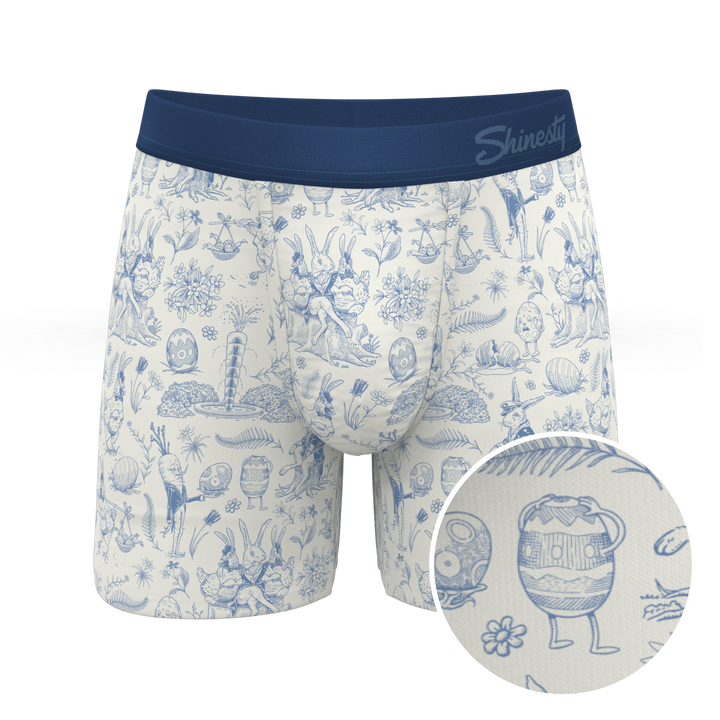 The Hot Cottontail | Easter Toile Ball Hammock® Pouch Underwear