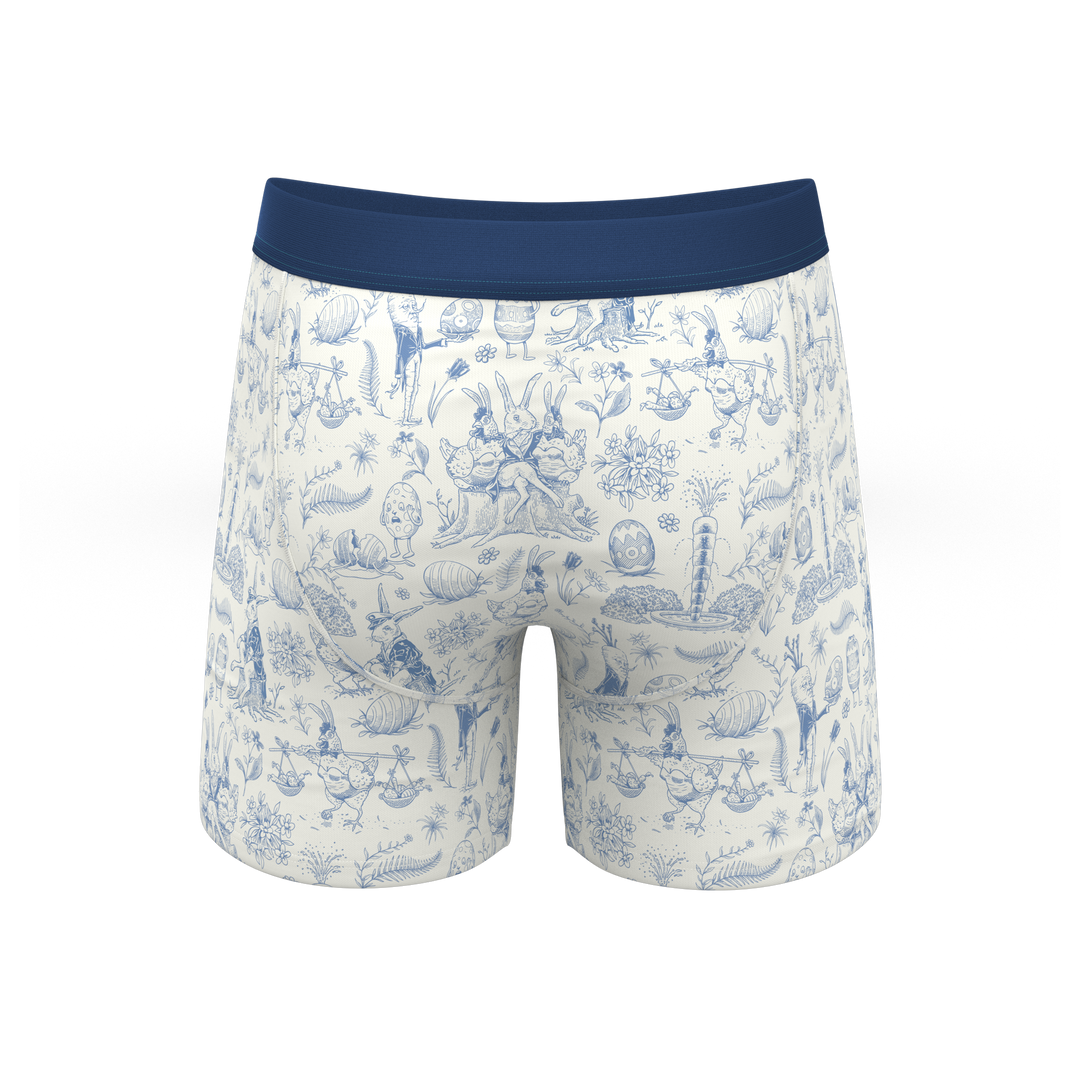 The Hot Cottontail | Easter Toile Ball Hammock® Pouch Underwear