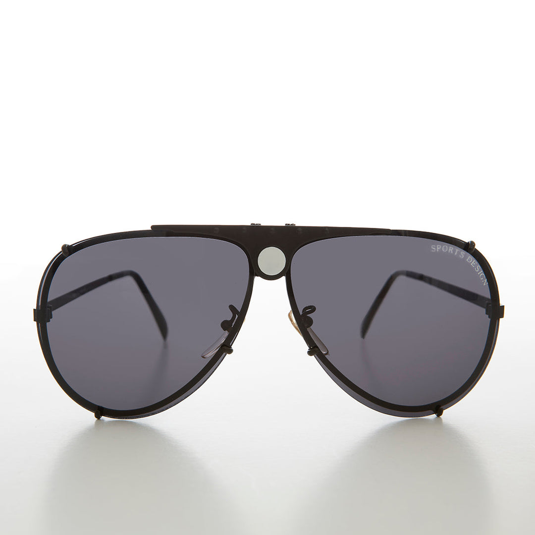 Aviator Sunglass with Interchangeable Clear Lens -  Iberian