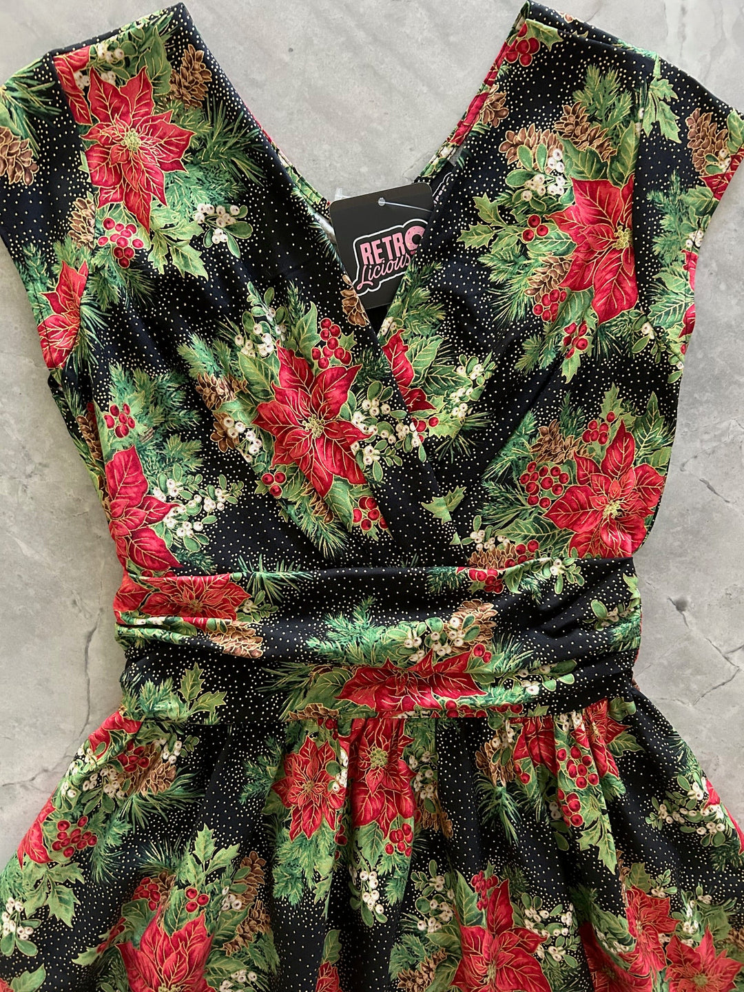 Poinsettia Greta Dress