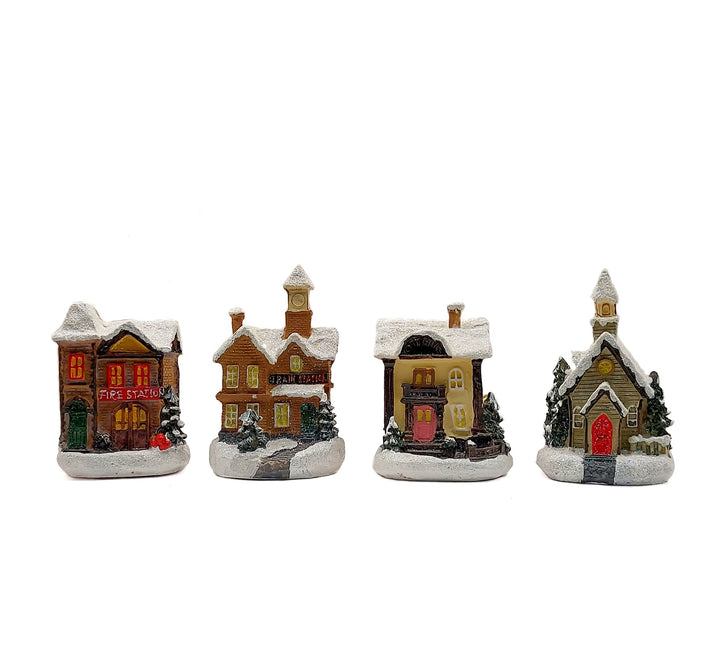 Fire Station Christmas Village Wizardi F07-N1-9-6542C