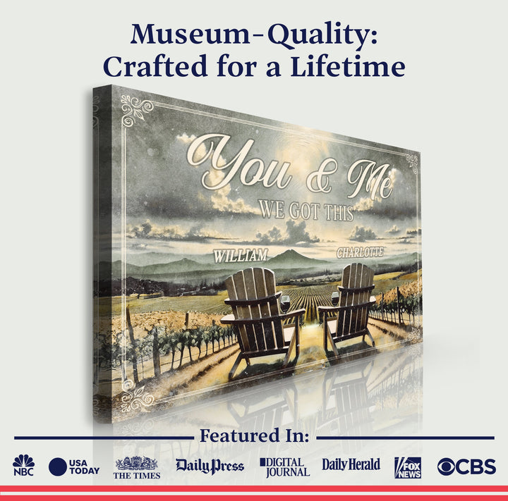 Vineyard Themed We Got This Couple Sign